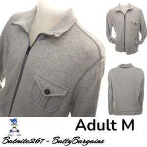 Hugo Boss Orange Label Mens M Knit Military Jacket  Gray Full Zipper